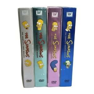 The Simpsons Complete Collector's Edition Boxset Seasons 1-4 EUC